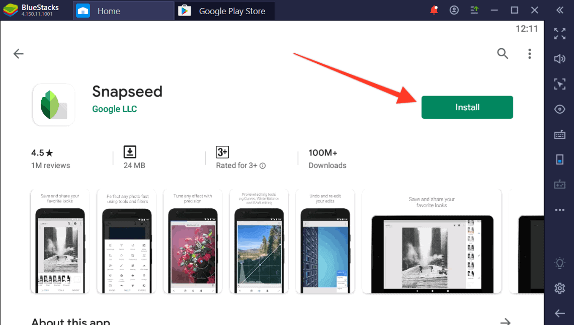 google snapseed for pc