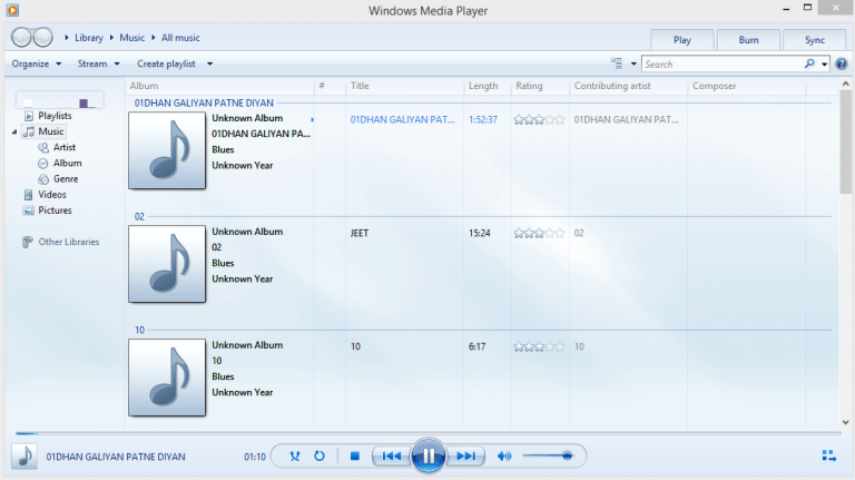 windows media player sample video download
