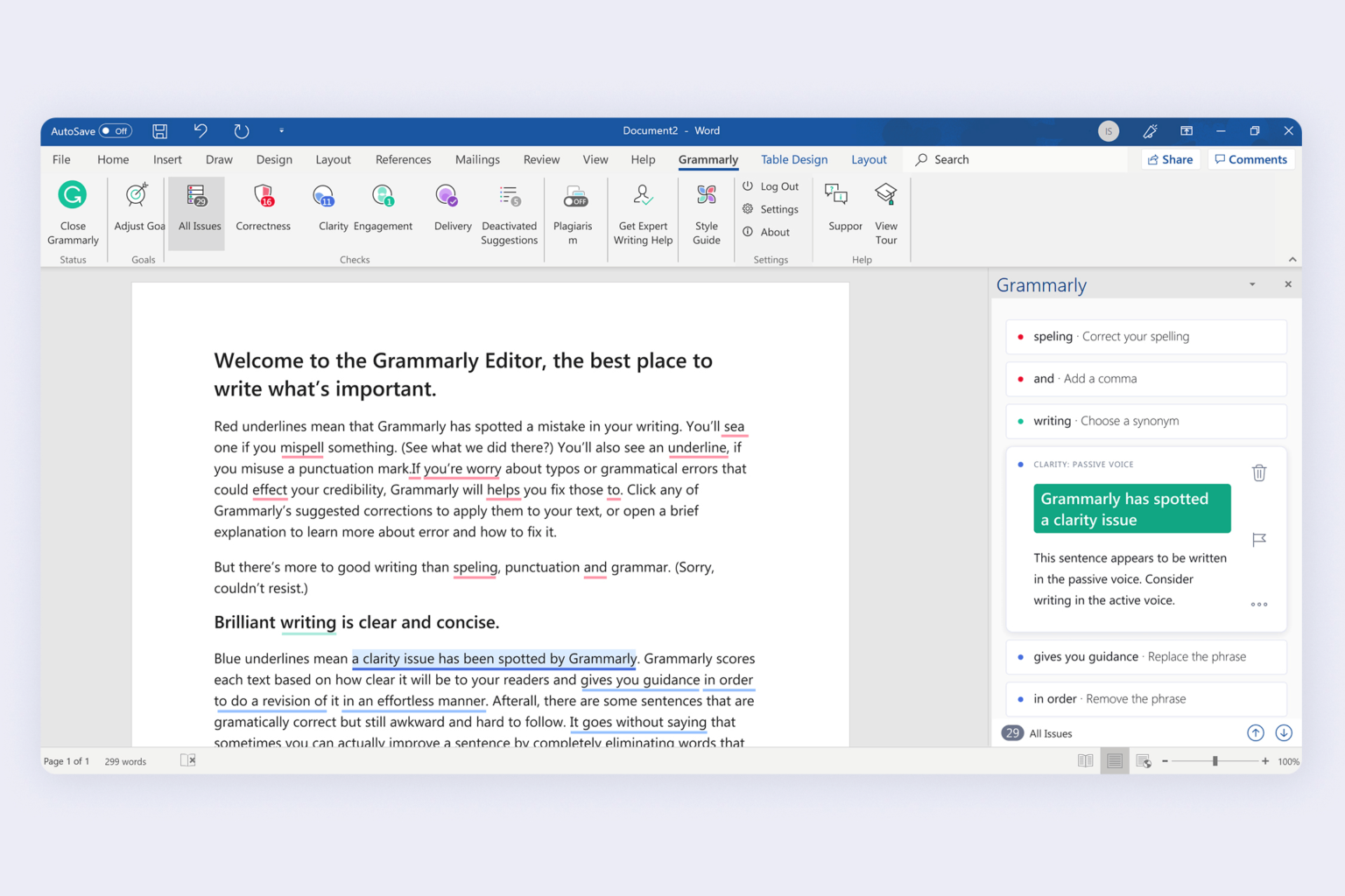 free grammarly download for word