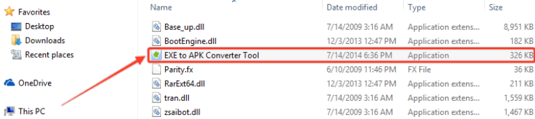 convert exe to android apk