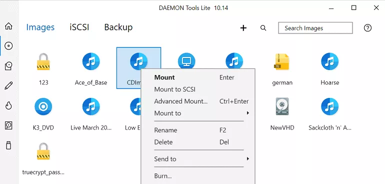 Daemon Tools Lite ISO Mounter