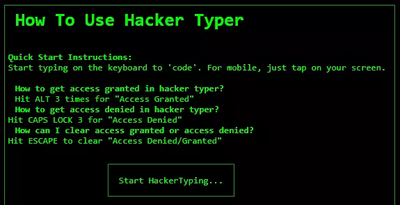 Hacker Typer